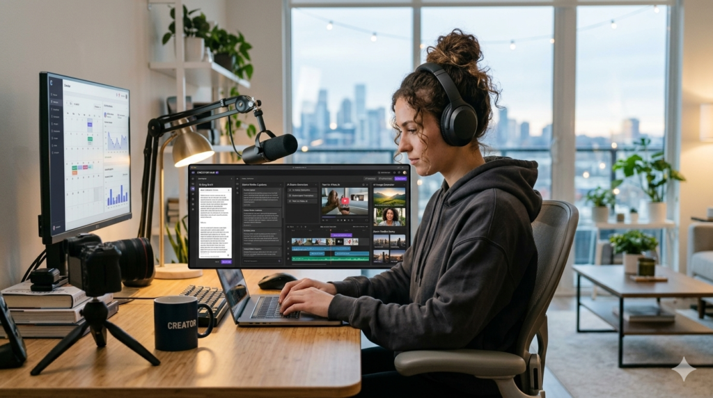 AI tools for content creation helping creators make videos and blogs