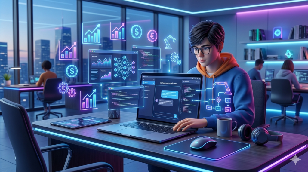 make money using AI tools for students