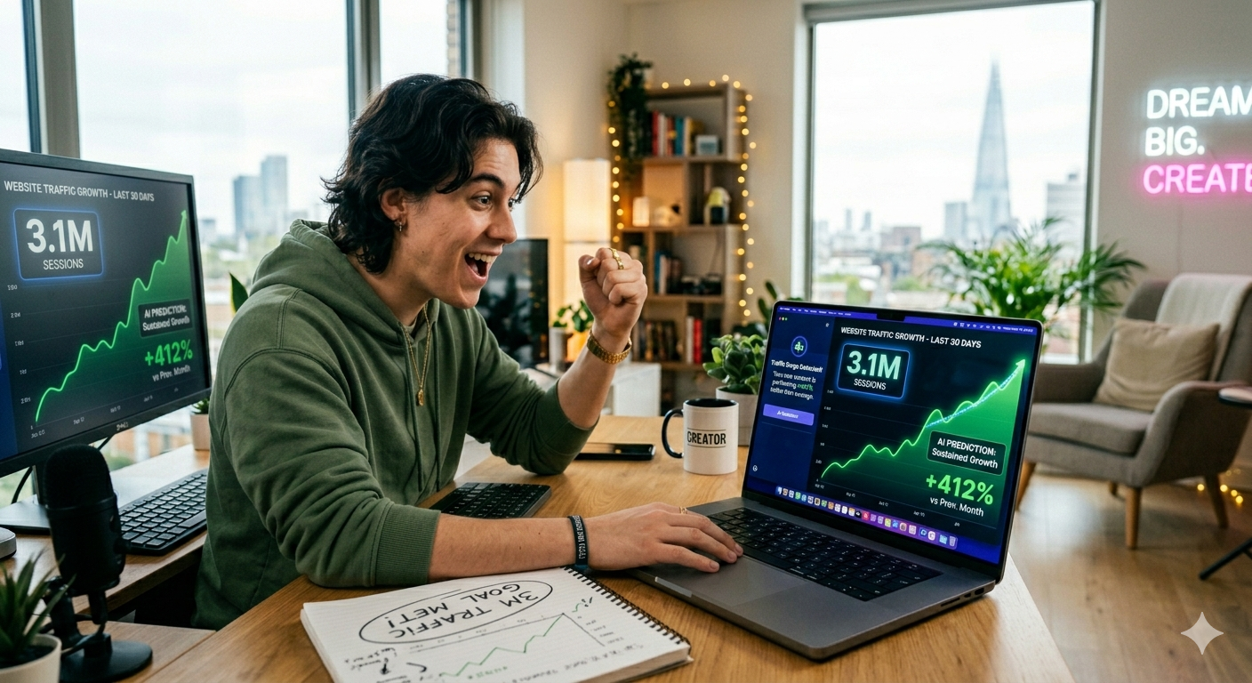 how to get traffic using ai for beginners