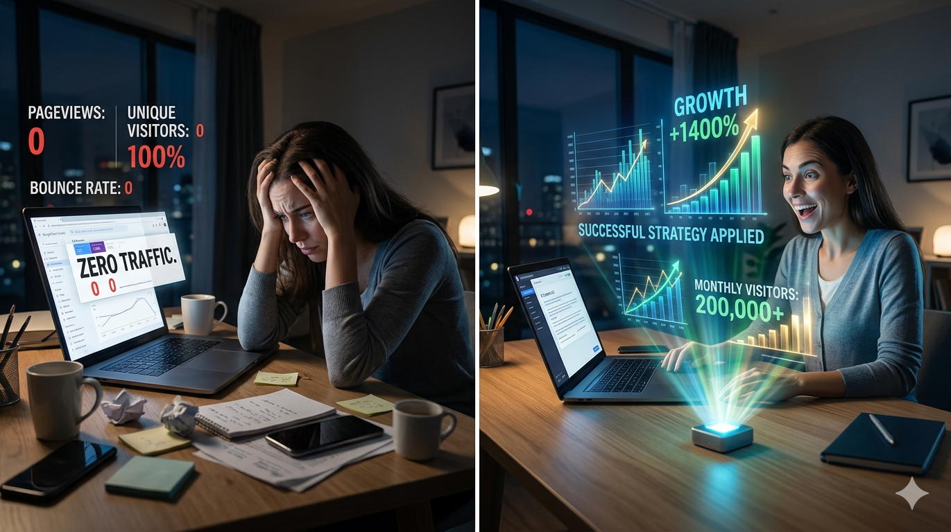 Why your blog is not getting traffic and AI fixes that work