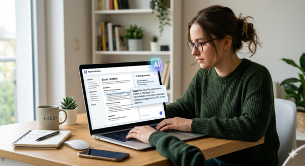 free AI resume builder for students creating professional resume
