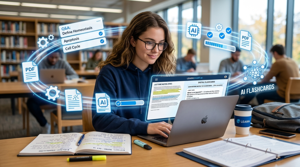 How to Turn Lecture Notes Into Flashcards Using AI