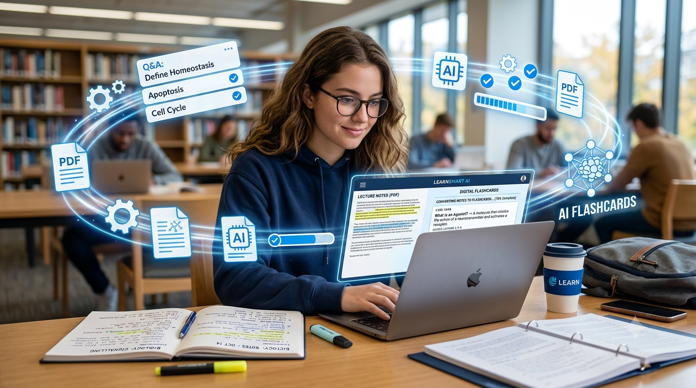 How to Turn Lecture Notes Into Flashcards Using AI